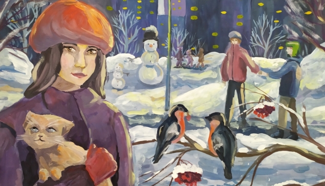 В Детской художественной школе открылась онлайн выставка детских работ по итогам конкурса «Зимняя сказка»